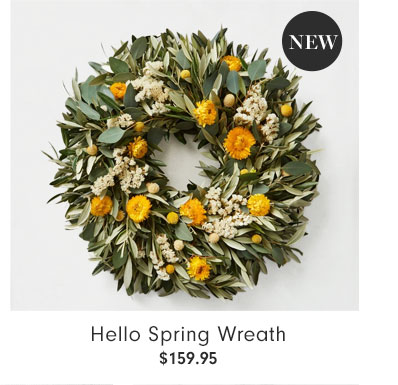 Hello Spring Wreath $159.95