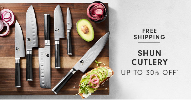 Shun cutlery Up to 30% off*