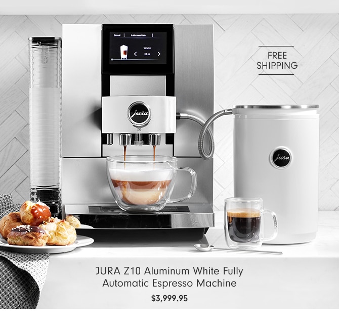 JURA Z10 Aluminum White Fully Automatic Espresso Machine - $3,999.95