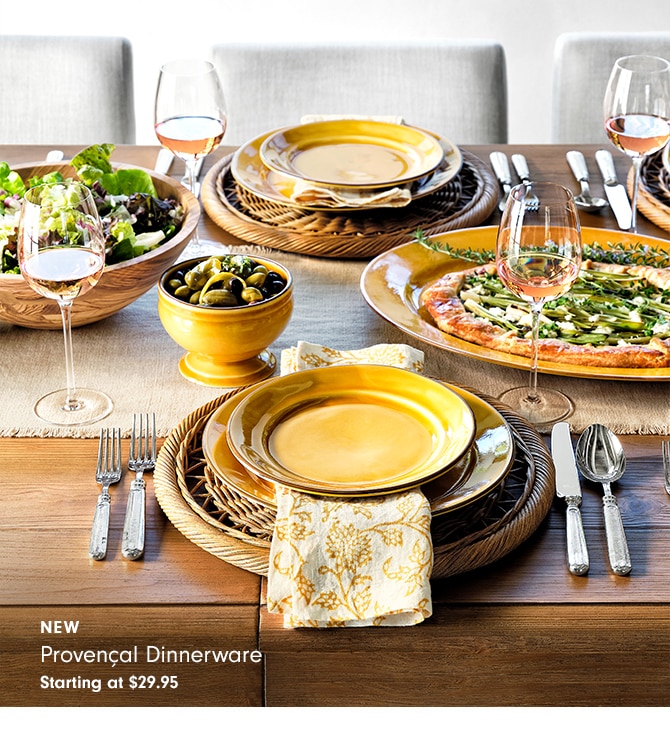 NEW Provencal Dinnerware Starting at $29.95