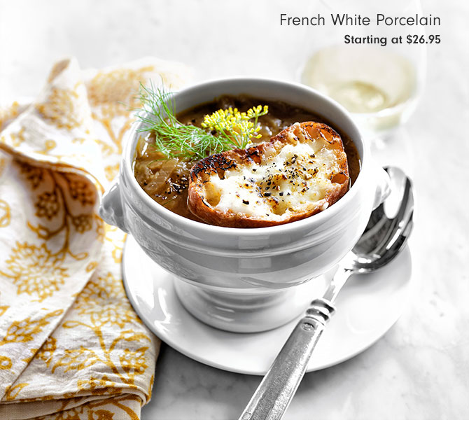 French White Porcelain Starting at $26.95