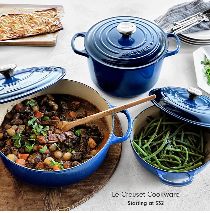 Le Creuset Cookware Starting at $32