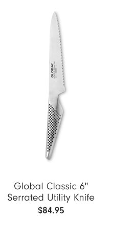 Global Classic 6" Serrated Utility Knife $84.95