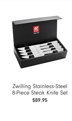 Zwilling Stainless-Steel 8-Piece Steak Knife Set $89.95