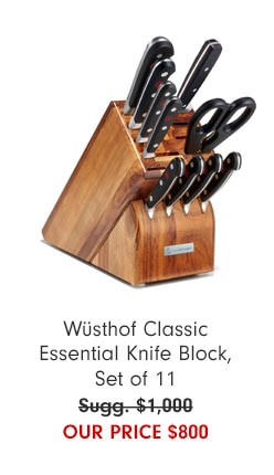 Wüsthof Classic Essential Knife Block, Set of 11 OUR PRICE $800