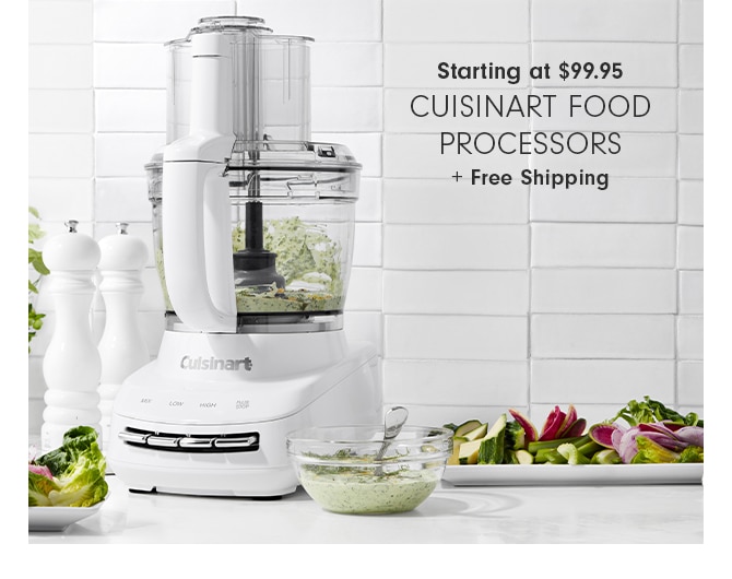 Starting at $99.95 - Cuisinart Food Processors + Free Shipping