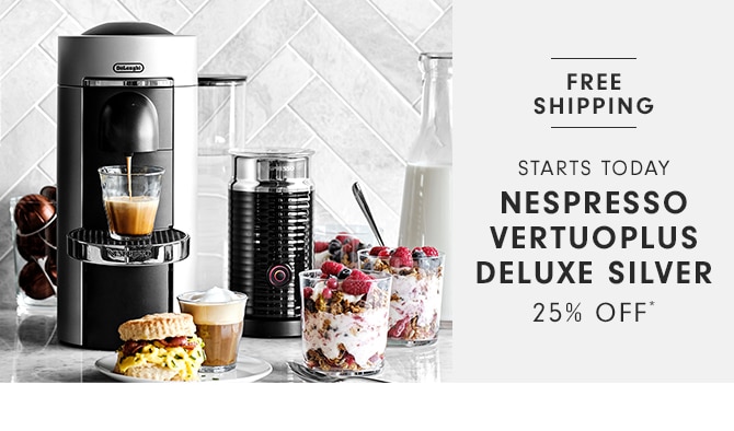 NESPERSSO VERTUOPLUS DELUXE SILVER - 25% OFF*