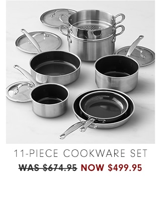 11-Piece Cookware Set - now $499.95