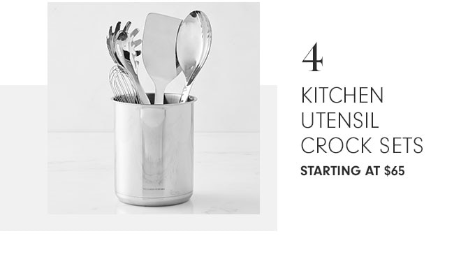 4 Kitchen Utensil Crock Sets Starting at $65