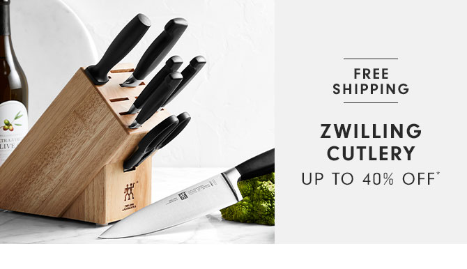 Zwilling Cutlery up to 40% off*