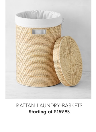 Rattan Laundry Baskets - Starting at $159.95