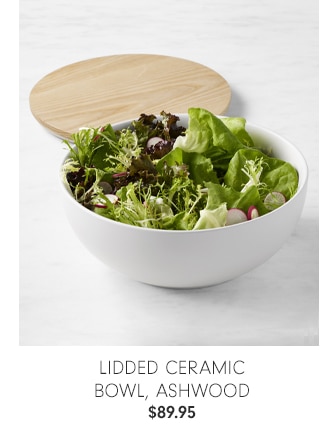 Lidded Ceramic Bowl, Ashwood - $89.95