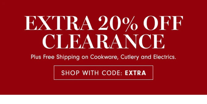 EXTRA 20% OFF CLEARANCE - SHOP WITH CODE: EXTRA