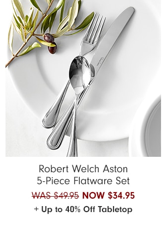 Robert Welch Aston 5-Piece Flatware Set - NOW $34.95 + Up to 40% Off Tabletop