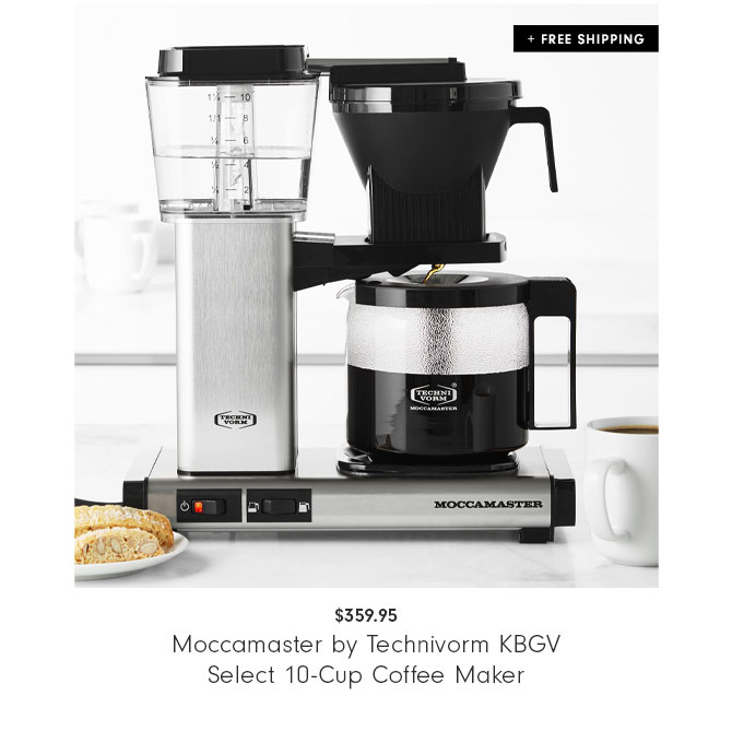 $359.95 Moccamaster by Technivorm KBGV Select 10-Cup Coffee Maker