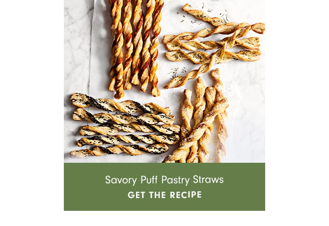 Savory Puff Pastry Straws - GET THE RECIPE