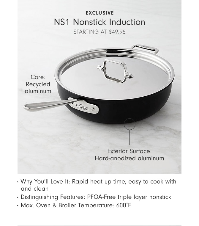 NS1 NONSTICK INDUCTION - STARTING AT $49.95