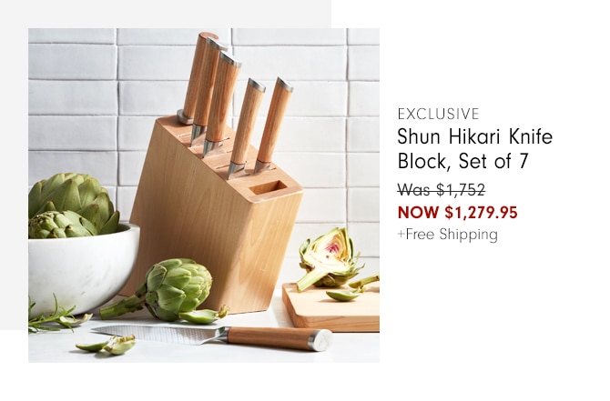 Shun Hikari Knife Block, Set of 7 - NOW $1,279.95 +Free Shipping