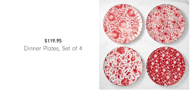 $119.95 - Dinner Plates, Set of 4