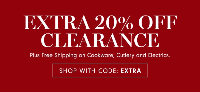 EXTRA 20% OFF CLEARANCE - SHOP WITH CODE: EXTRA