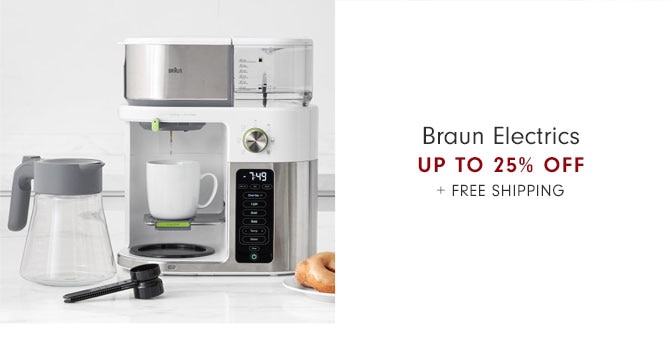 Braun Electrics up to 25% Off + free shipping