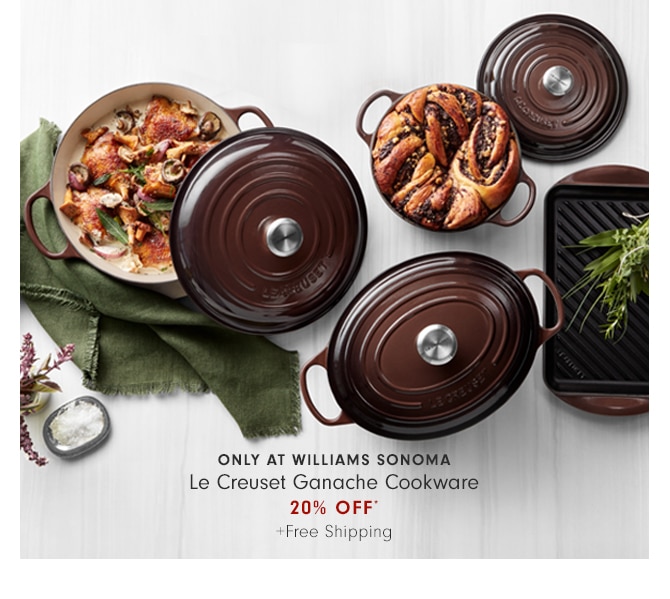 Le Creuset Ganache Cookware - 20% OFF* +Free Shipping