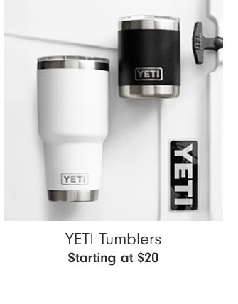 YETI Tumblers Starting at $20