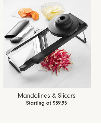  Mandolines Slicers Starting at $39.95 