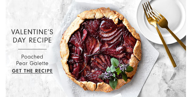 Valentine’s day recipe - Poached Pear Galette GET THE RECIPE