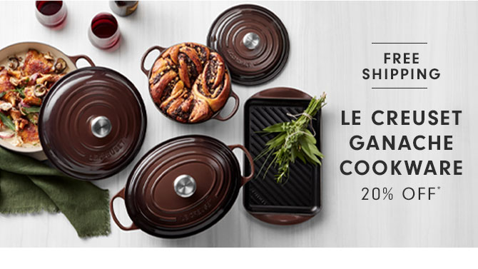 Le Creuset Ganache Cookware 20% OFF*