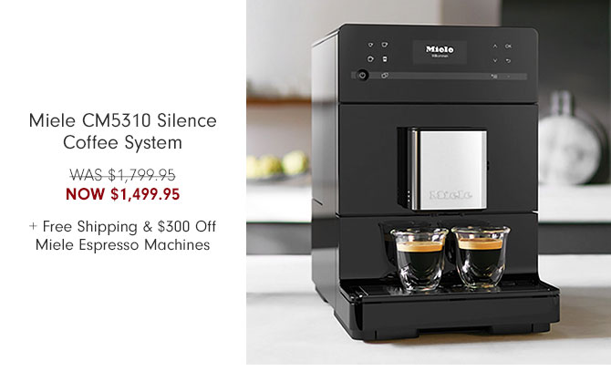 Miele CM5310 Silence Coffee System NOW $1,499.95 + Free Shipping & $300 Off Miele Espresso Machines