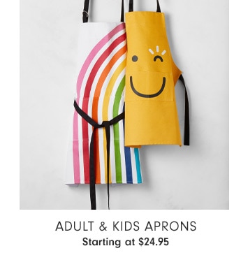 Adult & Kids Aprons - Starting at $24.95