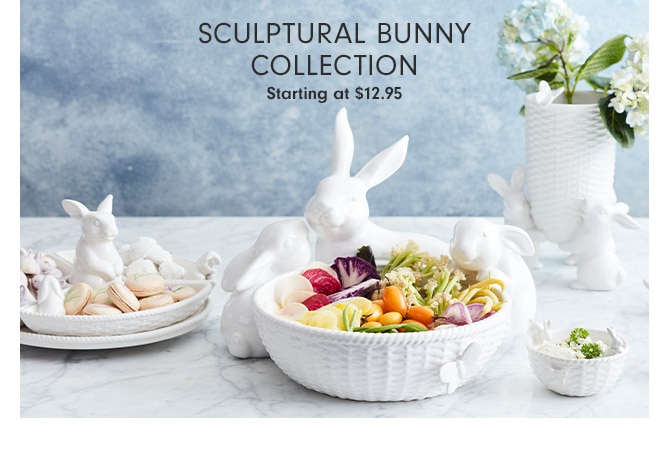 SCULPTURAL BUNNY COLLECTION - Starting at $12.95