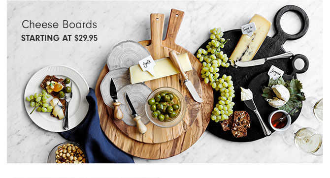 Cheese Boards starting at $29.95