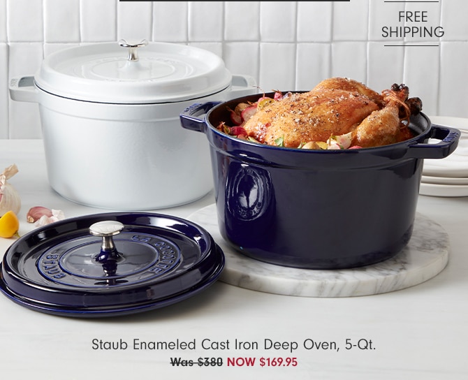 Staub Enameled Cast Iron Deep Oven, 5-Qt. - NOW $169.95