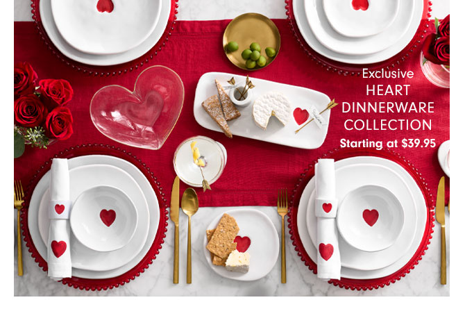 Exclusive - Heart Dinnerware Collection Starting at $39.95