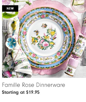 Famille Rose Dinnerware - Starting at $19.95