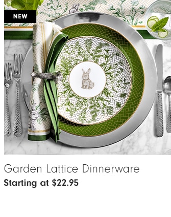 Garden Lattice Dinnerware - Starting at $22.95