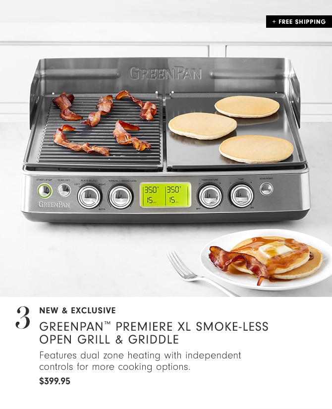 GreenPan™ Premiere XL Smoke-Less Open Grill & Griddle - $399.95