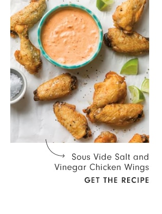 Sous Vide Salt and Vinegar Chicken Wings - get the recipe