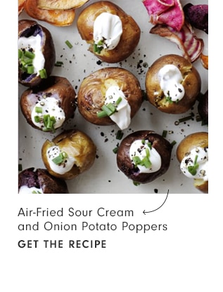 Air-Fried Sour Cream and Onion Potato Poppers - get the recipe