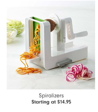 Spiralizers Starting at $14.95