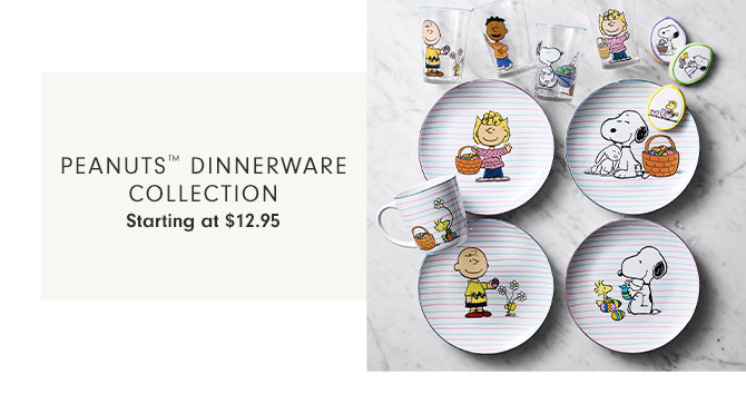 PEANUTS™ Dinnerware Collection Starting at $12.95