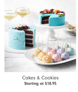 Cakes & Cookies Starting at $18.95