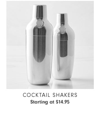 Cocktail Shakers Starting at $14.95