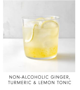 Non-Alcoholic Ginger, Turmeric & Lemon Tonic