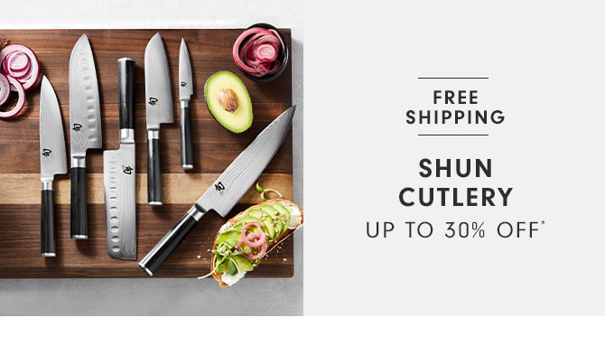 Shun cutlery Up to 30% off*