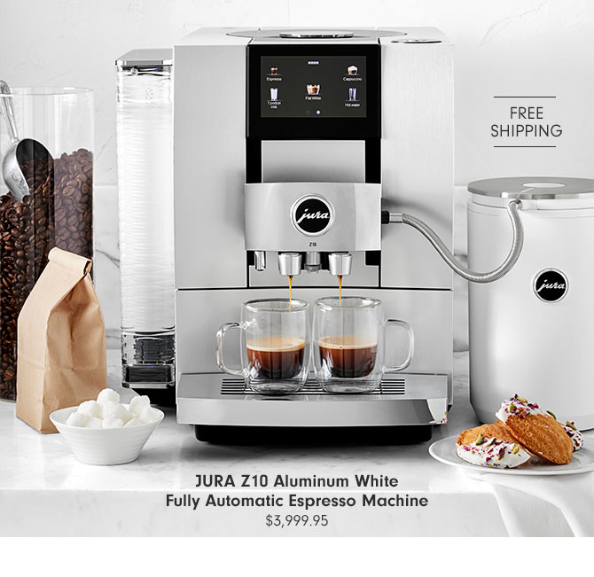 JURA Z10 Aluminum White Fully Automatic Espresso Machine $3,999.95