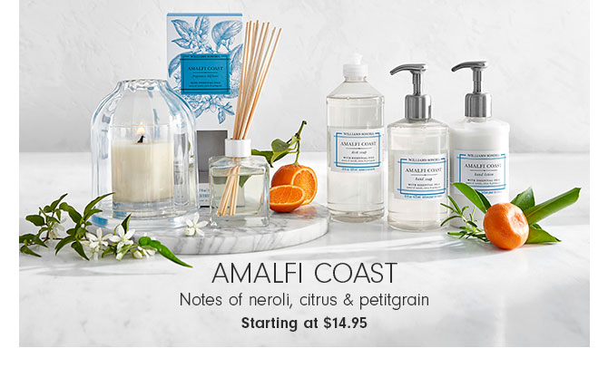 Amalfi Coast - Notes of neroli, citrus & petitgrain Starting at $14.95