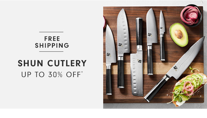 Shun cutlery Up to 30% off*